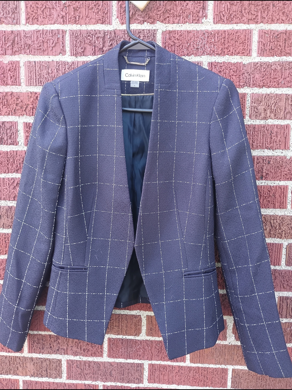 Calvin Klein Windowpane Blazer